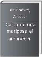 Caída de una mariposa al amanecer
